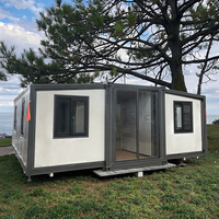 Maison en conteneur de luxe extensible de 20 pieds 40 pieds avec cuisine, salle de bain, villa moderne préfabriquée mobile, petite maison