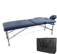 Table de massage pliante légère, lit pour extensions de cils, réglable en hauteur sur 8 niveaux avec appui-tête et accoudoirs pour salon