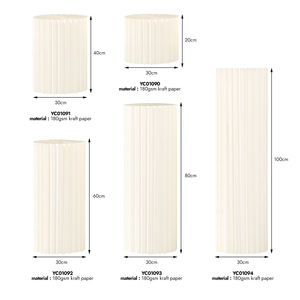 Yachen gấp hình trụ tráng miệng bánh hiển thị đứng giấy kraft Roman cột trang trí cho các bên đám cưới sinh nhật trang trí nội thất - Product Image 2