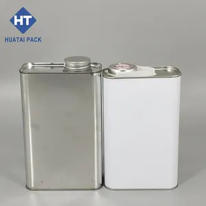 1 liter zinn-Öldose rechteckige Industrieöldose mit Kunststoff- oder Schraubverschluss