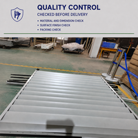 Panneau de clôture en aluminium à persiennes PRINCETON METAL, écran de séparation à lattes sur mesure, ventilation, écologique, pour extérieur