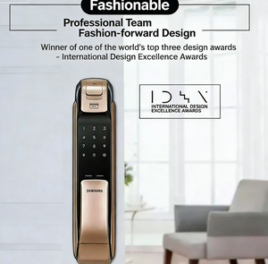 Pour <span class=keywords><strong>Samsung</strong></span> Smart Lock DP728, accès par application Bluetooth, empreinte digitale, mot de passe, carte RFID, clé, alarme incendie, modèle classique - Product Image 4