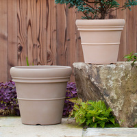 Fantaisie Mignon Grand En Plastique Intérieur Extérieur Plante Planteur avec Trou De Vidange Recyclable Jardin Pots De Fleurs Pour L'utilisation Au Sol en Vente!