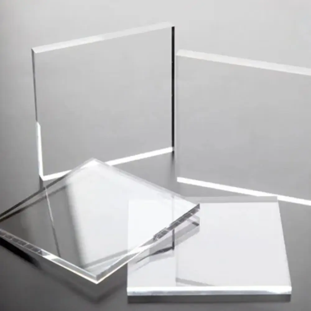 Feuille acrylique coulée transparente personnalisable de 2 à 100mm gravure laser à haute transparence