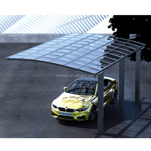 Refugio de estacionamiento de coche con marco de metal, base de policarbonato cantilever, garaje, gran oferta - Product Image 2