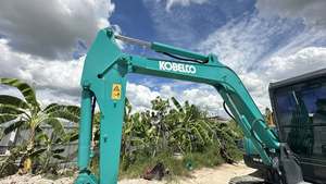 Mini-excavatrice sur chenilles hydraulique compacte Kobelco SK60-8 d'occasion, 6 tonnes, d'origine japonaise, avec moteur Yanmar et faible nombre d'heures de fonctionnement, pour inspection vidéo - Product Image 4