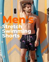 Shorts de bain 2-en-1 pour hommes, séchage rapide, 100 % polyester, avec cordon de serrage, doublure de compression et poches, vente en gros OEM