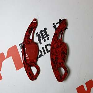 Extension de palettes de changement de vitesse pour <span class=keywords><strong>volant</strong></span>, décoration en fibre de carbone forgée, rouge brillant pour VW Tiguan/Lamando/Golf 6/<span class=keywords><strong>Scirocco</strong></span> - Product Image 3