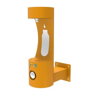 새로운 디자인의 상업용 실외 냉수 스테인리스 수동 벽걸이형 음수대 물병 충전 스테이션 포함 - Product Image 1