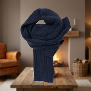 Winter Twill Cashmere Smart Casual Long Black Scarf for Women - Product Image 3