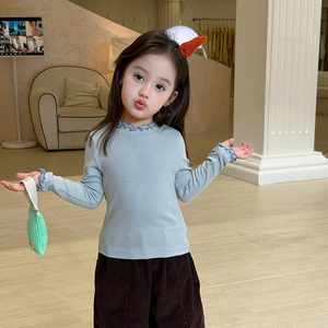 <span class=keywords><strong>Maglietta</strong></span> Basica Aderente a Maniche Lunghe per <span class=keywords><strong>Bambina</strong></span> 1-5 Anni, Autunno 2026 - Product Image 2