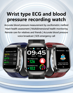 Montre connectée S17 Amoled ECG PPG avec pompe à air, mesure précise de la pression artérielle, suivi de la santé, comptage des pas - Product Image 2