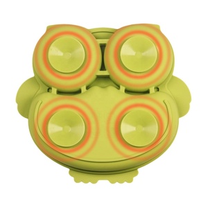 Am Azon Hot Selling <strong>Owl</strong> Design BPA Free Children Eating <strong>Plate</strong> Kids Food Tray Food Grade Silicone Suction Baby Divided <strong>Plate</strong> - Product Image 4