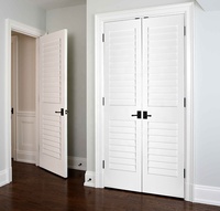 Porte blanche Design moderne et simple Porte coulissante en MDF Surface finie pour armoire Fournisseur en gros