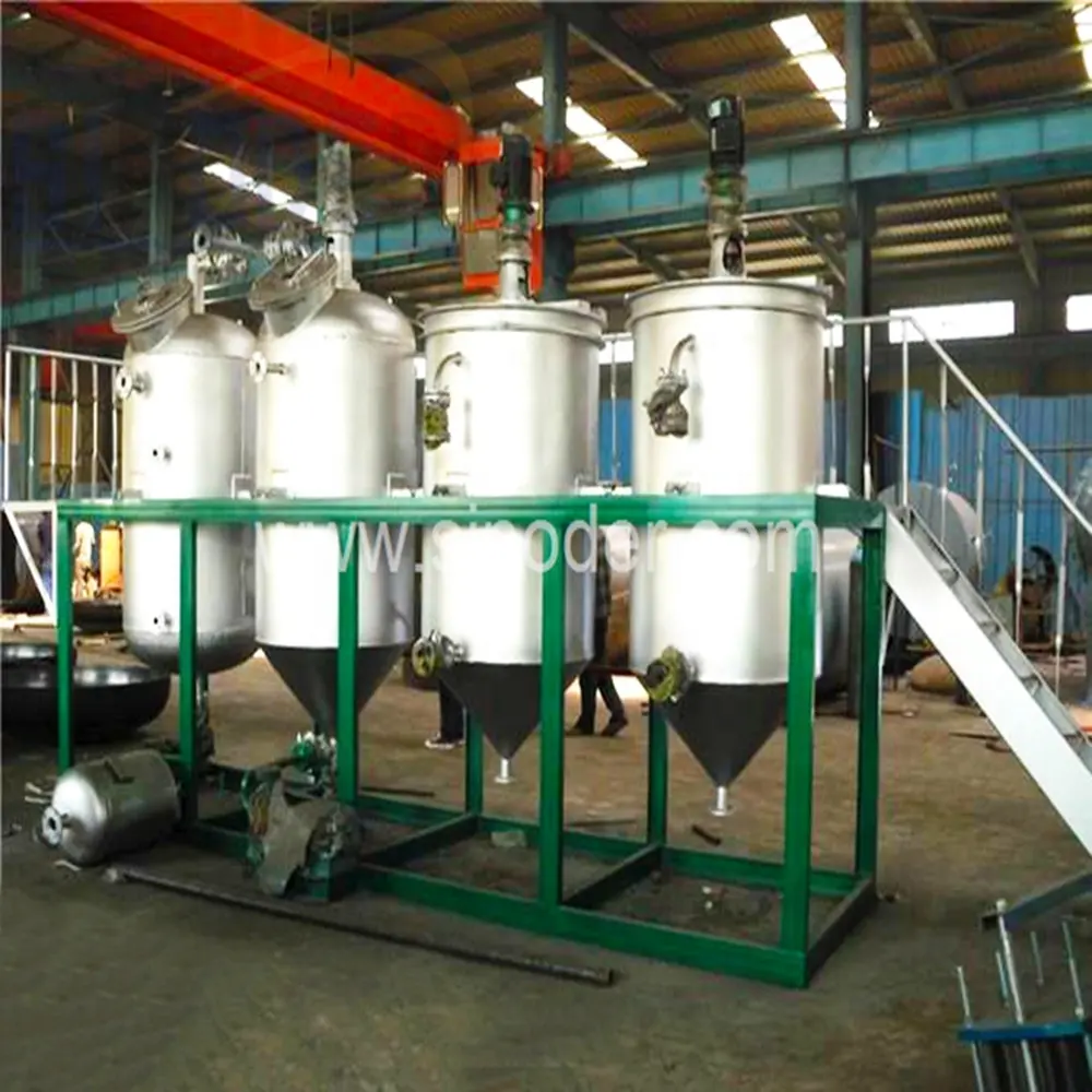 Óleo de animal crudo refinante, máquina de extração de óleo de gordura animal para extração de óleo de plantas