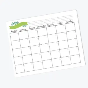 Whiteboard Monthly Planner White Board Magnetic Dry Erase Calendar Fridge Magnetic Calendar Refrigerator Magnet