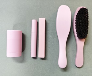 <span class=keywords><strong>Brosse</strong></span> à cheveux rose à étiquette privée, <span class=keywords><strong>brosse</strong></span> antistatique en nylon - Product Image 6