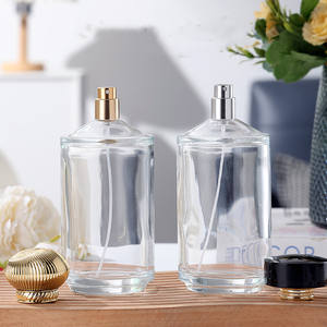 Commercio all'ingrosso 250ml chiaro vetro rotondo bottiglie di <span class=keywords><strong>profumeria</strong></span> vuota bottiglia di <span class=keywords><strong>profumo</strong></span> 250ml con scatola personalizzata per la cura della pelle crema collirio - Product Image 5