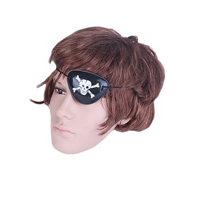 Masques pour les yeux de pirate, lot de 2, accessoire de costume d'Halloween, motif de crâne, accessoire en plastique - Product Image 2