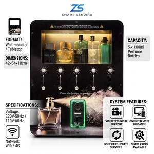 Máquina expendedora de <span class=keywords><strong>perfume</strong></span> totalmente automática 24/7 con sistema de pago en línea para uso en hoteles y cines. - Product Image 6