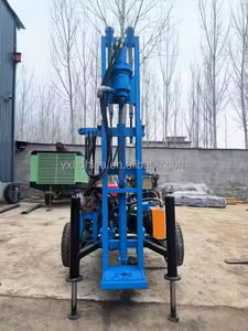 छोटे पोर्टेबल डथ रॉक वाटर ड्रिल 25hp 35hp 150 मीटर गहरे बोरहोल ट्रेलर घुड़सवार पानी की कुओं ड्रिलिंग रिग रिग - Product Image 2