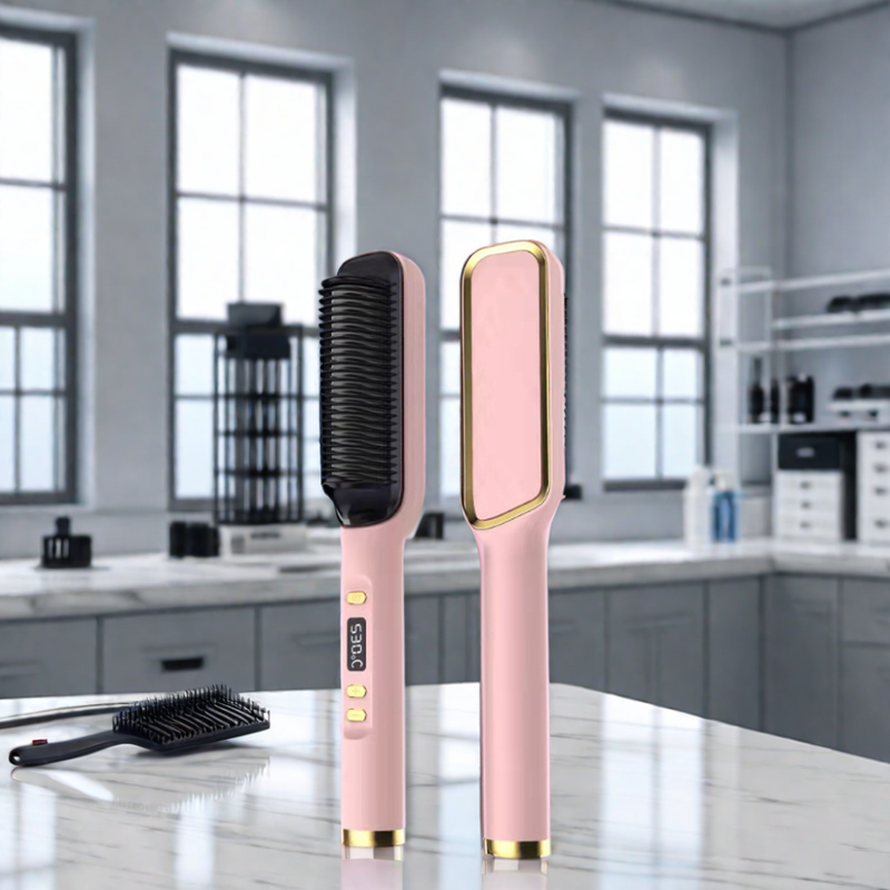 Moisturizing and Protecting Hair Straightener Comb