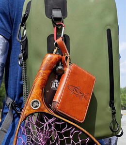 Sac de rangement portable étanche en cuir PU pour leurres de pêche, avec fermeture éclair, pour le camping et la pêche - Vente en gros usine OEM ODM - Product Image 5