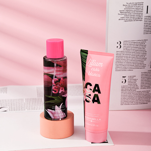 Custom Pink Wrap Perfume Set de regalo Perfume de las mujeres Body Spray y crema corporal - Product Image 2