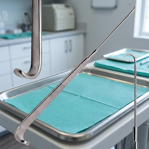 เครื่องมือผ่าตัดแบบใช้ซ้ำได้ชนิดปลายแหลมสำหรับดึงหลอดลม ENT Tracheal Hook Retractor ได้รับการรับรองมาตรฐาน CE โดย VIDIFIVE INTERNATIONAL - Product Image 3