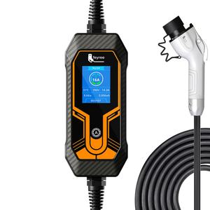 Nouveau chargeur portable pour véhicule électrique 7 kW avec câble rétractable réglable 264V 3,5M et support de charge EV - Product Image 3