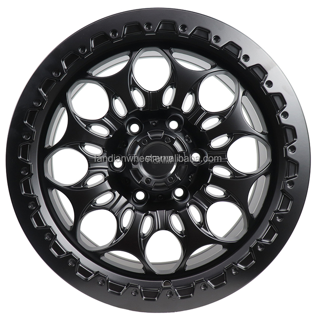 REW New Customized 17x8.5J 6 Hole Passenger Car Wheels Chevy Full Black Painting 18 Inch 20 Inch 6 Lug High Performance Alloy