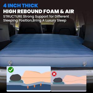 Colchoneta Inflable Eléctrica Hikeon 2026, Plegable, Portátil, Moderna, <span class=keywords><strong>para</strong></span> Dormir en el Auto, con Cubierta de PVC, <span class=keywords><strong>para</strong></span> Acampar al Aire Libre - Product Image 4