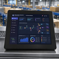 Panel Táctil Industrial Capacitivo Multitáctil Mochuan de 9.7'' con Modbus para HMI SCADA y Subestaciones