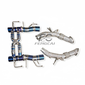 Système d'échappement pour <span class=keywords><strong>Ferrari</strong></span> SF90 3.9T V8 2019-2023, échappement à collecteur, échappement cat-back, tuyaux d'échappement modifiés, puissance accrue pour la voiture - Product Image 4