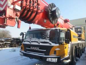Grue hydraulique Sany de 220 tonnes de qualité supérieure, faible kilométrage, camion-grue robuste d'occasion - Product Image 3