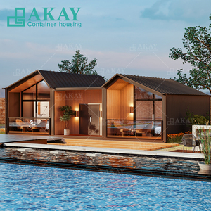 Maison pliable à double couche Installation rapide Villa <span class=keywords><strong>mobile</strong></span> temporaire de luxe Maison conteneur Maison modulaire portable - Product Image 3