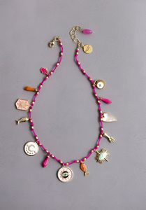 2025 nuovo ciondolo colorato a goccia con olio colorato collana di corda occhio del diavolo amore personalità Hip Hop Unisex - Product Image 5
