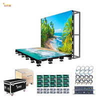 Pantalla de azulejo de pista de baile LED interactiva para interiores P3.91 P6.25 para barra de cabina de DJ Pantalla de bienvenida o uso de ascensor