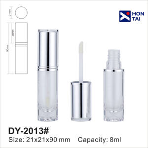 Factory Direct Custom Logo Lipgloss-Injektion röhrchen Runde geformte Plastik flaschen China - Product Image 2