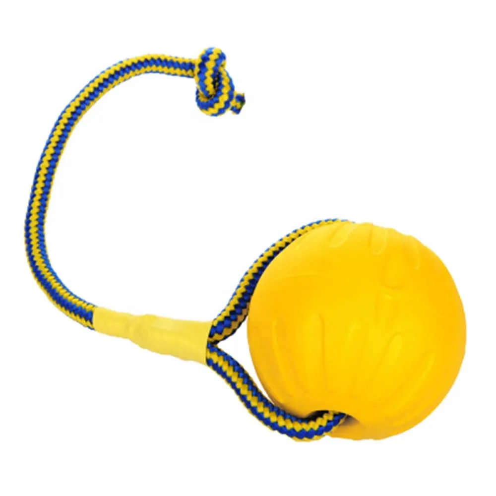 Натуральный шарик из пеноматериала EVA с плавающей запятой на веревочной игрушке для дрессировки домашних животных