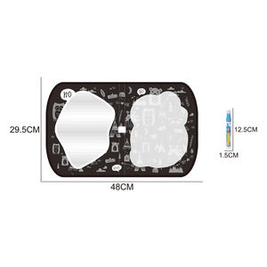 環境にやさしい無毒グラフィティ玩具ハンドバッグデザイン水描画キャンバスブラックホワイトスタイルDiyおもちゃセット子供用絵画アート - Product Image 5