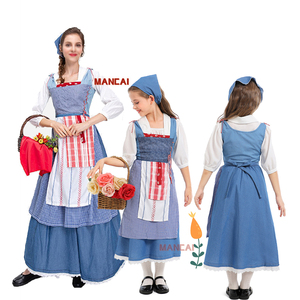 Disfraces de Halloween para Niños de Hans Christian Andersen, Disfraz Medieval de Sirvienta de Granja, Disfraz de Cosplay de Sirvienta - Product Image 1