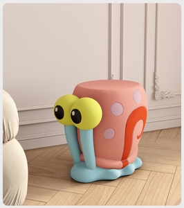 Red <span class=keywords><strong>de</strong></span> Caracol <span class=keywords><strong>de</strong></span> dibujos animados, taburete <span class=keywords><strong>de</strong></span> Zapatos Rojos en la puerta, entrada a casa, niños, lindo vestíbulo creativo, taburete bajo para sentarse - Product Image 4