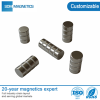 D1mm 2mm 3mm 4mm 5mm 6mm 8mm 10mm 12mm 15mm 20mm N35 N42 Magnet Rare Earth Ndfeb Disc Permanent N52 Neodymium Magnet