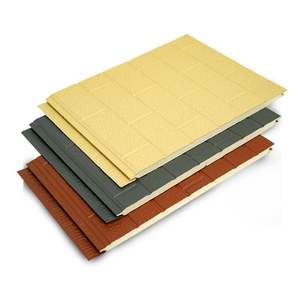 16mm Modern Steel Sandwich Panel Decorative Lightweight Wall <strong>Cladding</strong> for Exterior Pu Foam Metal Siding Polyurethane Panels - Product Image 4