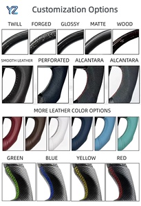 Volant en cuir pleine fleur style YZ CS pour <span class=keywords><strong>BMW</strong></span> F01 F10 F20 F21 F22 F25 F26 F30 F32 F36 M2 F87 M3 F80 M4 F82 F90 X5 F15 X6 F16 - Product Image 6