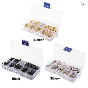Kit de vis pour <span class=keywords><strong>guitare</strong></span> Luthier Tool 226 pièces pour montage de plaque de protection et plaque arrière, assortiment d'accessoires pour <span class=keywords><strong>guitare</strong></span> électrique - Product Image 1