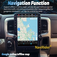 Reproductor Multimedia para Automóvil Android con Pantalla Táctil GPS de 14.5'' IPS para Dodge RAM 1500 2009-2018, Radio, CarPlay, Reproductor de CD con Cámara de Reversa