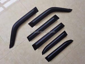 Aksesoris Mobil YBJ 2024-2027 DEFLEKTOR JENDELA HITAM PELINDUNG MATAHARI PENANGKAP AIR HUJAN untuk Prado LC250 FJ250 Pelindung Hujan Jendela Trim - Product Image 6