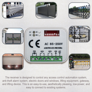 Ricevitore Telecomando Apri Cancello AC 85-250V Doppio Canale 2CH Modulo Relè 433-900MHz Codice Fisso Codice Rolling <span class=keywords><strong>Comando</strong></span> - Product Image 5